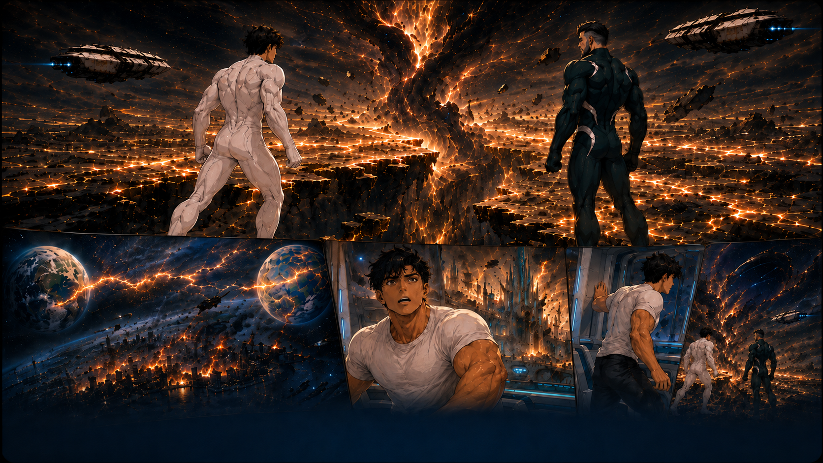 Nexoran and Voran witness the fracture threatening Earth and Auratha