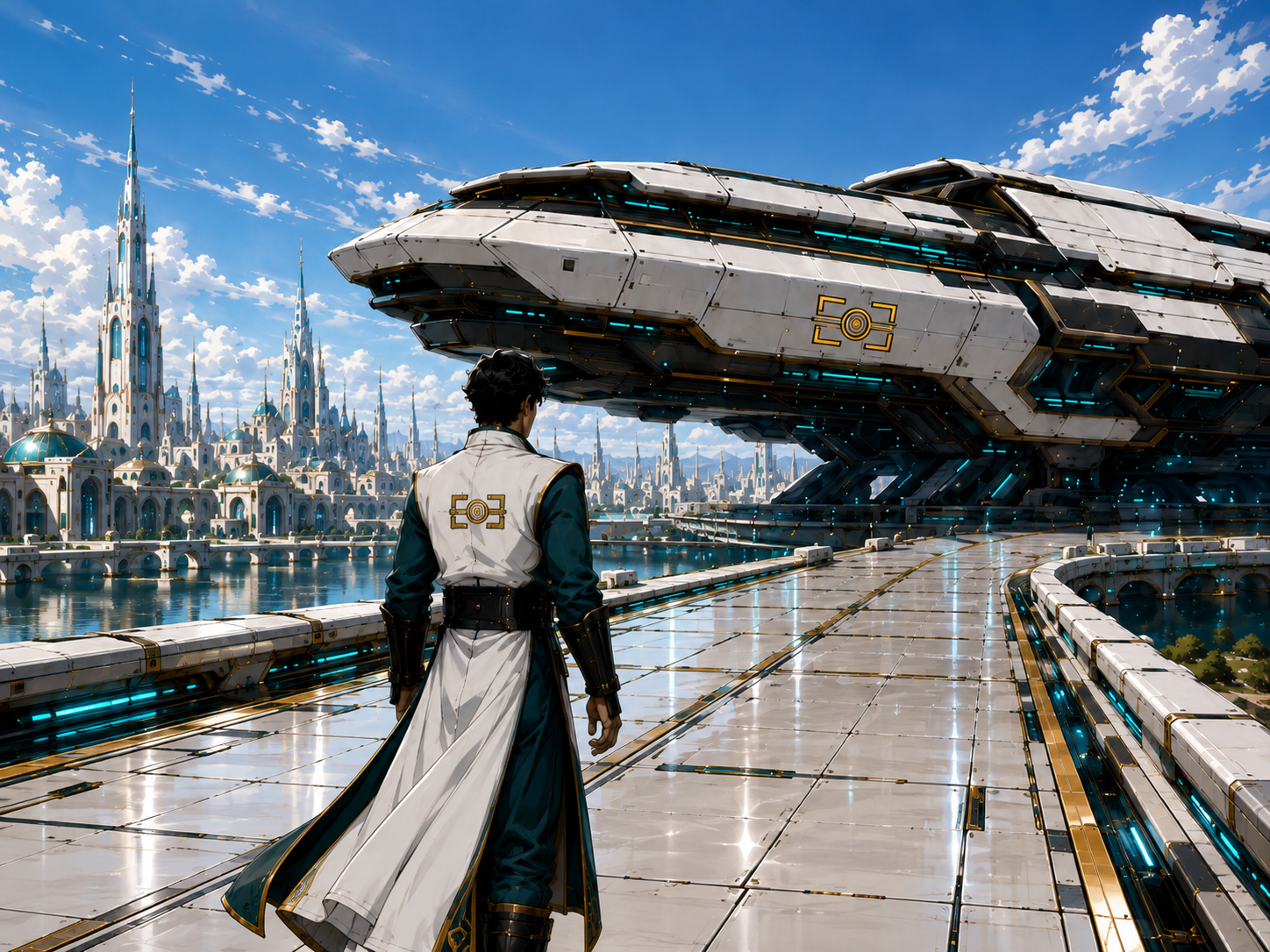 Aureon departure — Nexoran boards the ship leaving Aurath